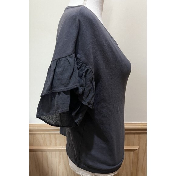 Express ~ Short Ruffle Sleeve Top ~ Size X-Small ~ - Picture 3 of 6